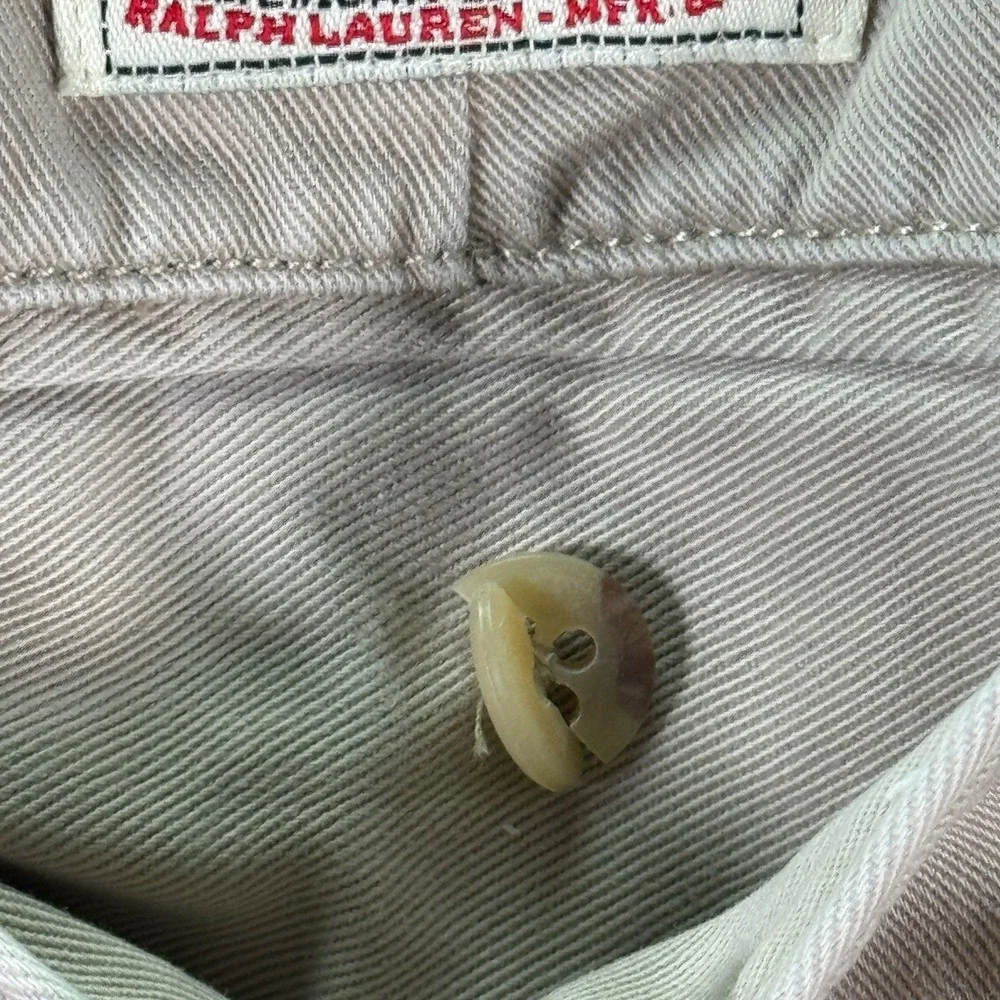 Vintage Polo Ralph Lauren Philip Chino Shorts Mens 35 Beige Preppy Classic 8